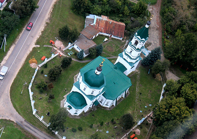 Полёт по историческому маршруту над селом Марчуги