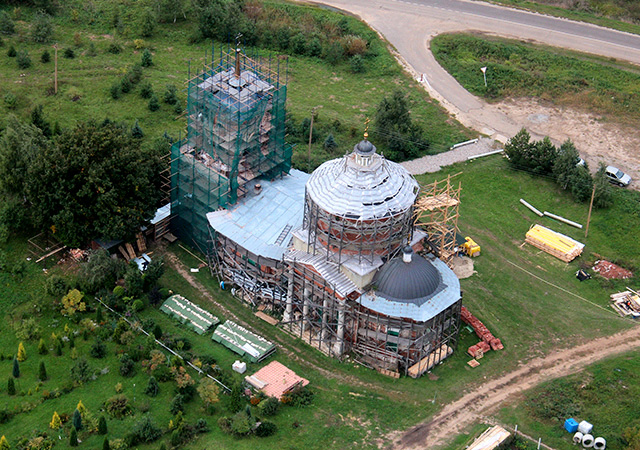 Полёт по историческому маршруту над селом Петровское