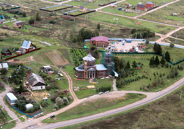 Полёт по историческому маршруту над селом Петровское